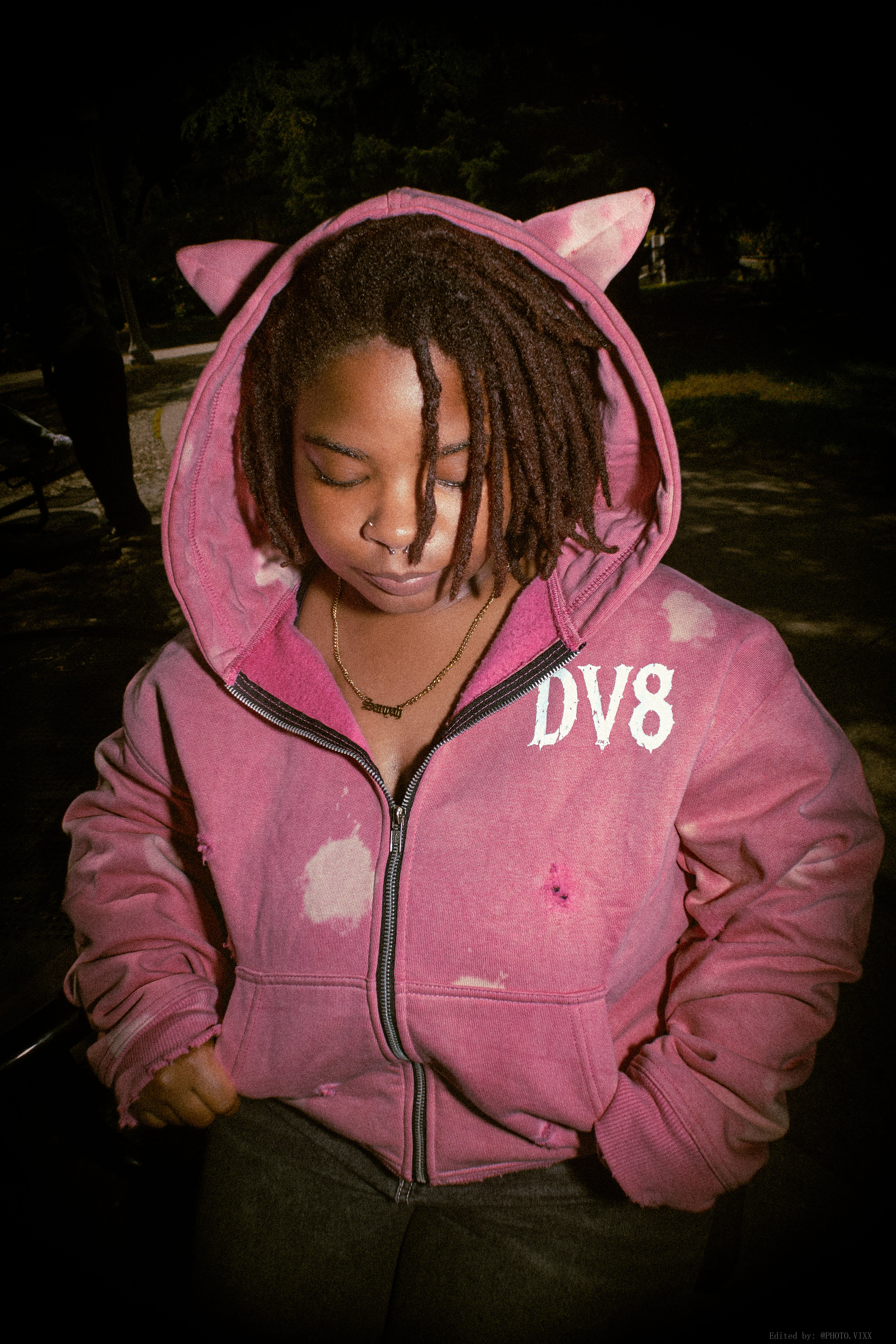 DV8 “Unalike” Signature Hoodie Pink