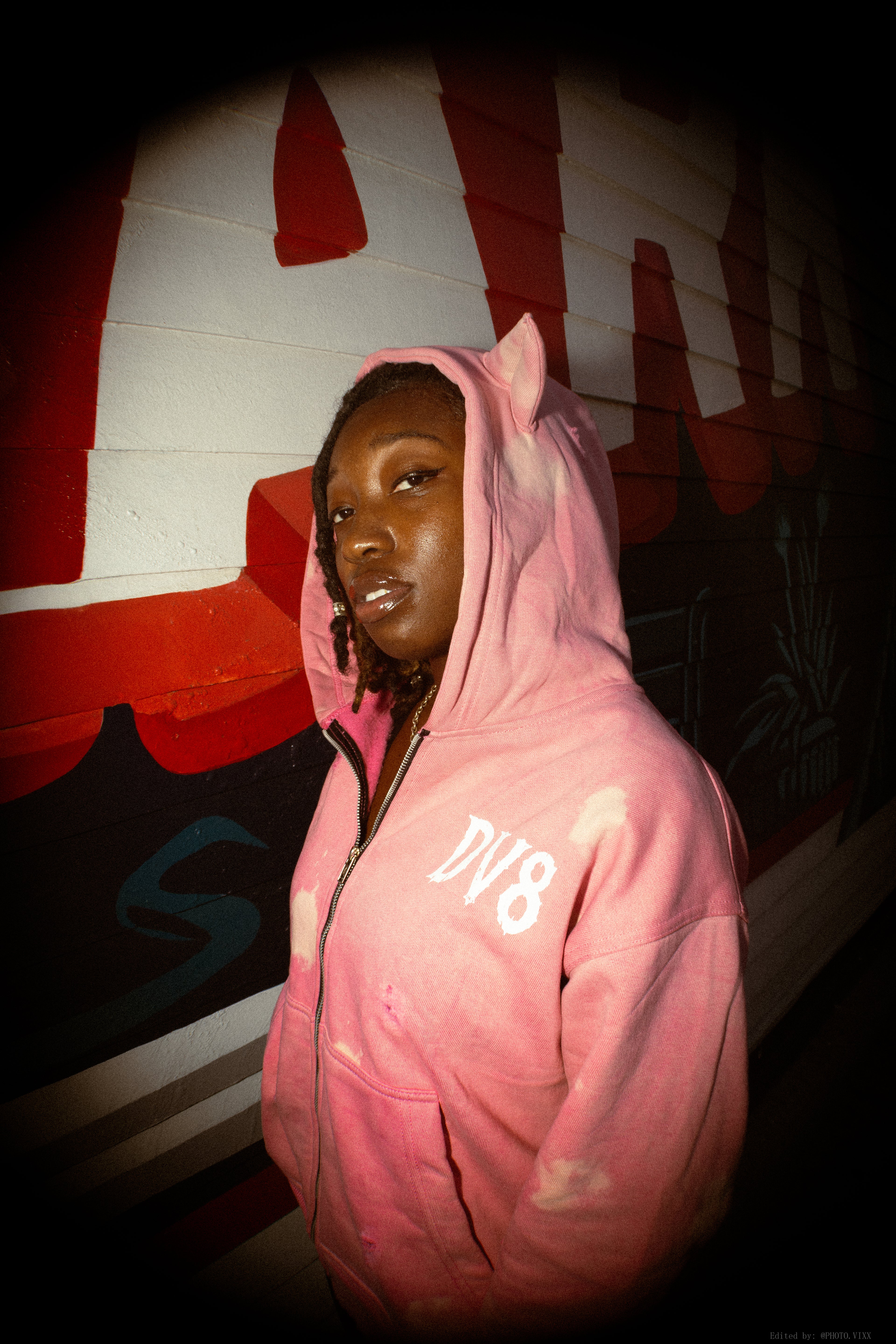 DV8 “Unalike” Signature Hoodie Pink
